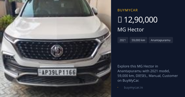 MG Hector in Anantapuramu | BuyMyCar